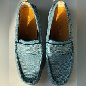 Rothy’s The Driving Loafer Sky Blue Men’s Size 9.5 Slip On Shoe
